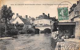 Saint Amand Montrond        18      Pont Pasquet Sur La Marmande .   Laveuses      (voir Scan) - Saint-Amand-Montrond