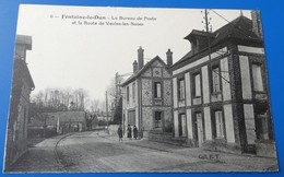 FONTAINE LE DUN - Le Bureau De Poste Et La Route De Veules Les Roses - Fontaine Le Dun