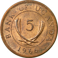 Monnaie, Uganda, 5 Cents, 1966, TTB, Bronze, KM:1 - Oeganda