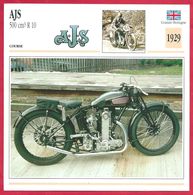 AJS 500 Cm3 R 10. Moto De Course. Grande Bretagne. 1929. Les R7 Et R10, Ancêtres De La Légendaire 7R. - Sport