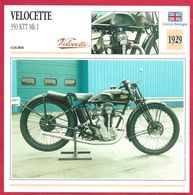 Velocette 350 KTT Mk I. Moto De Course. Grande Bretagne. 1929. Les R7 Et R10, La Première Vraie Compétition Client. - Deportes