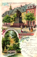 Hanau, Künstler-Litho, 1903 Nach Buchholz Im Harz Versandt - Hanau