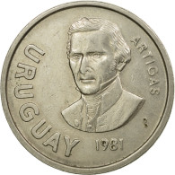 Monnaie, Uruguay, 10 Nuevos Pesos, 1981, Santiago, TTB, Copper-nickel, KM:79 - Uruguay