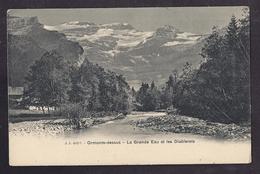 CPA SUISSE - ORMONTS DESSUS - La Grande Eau Et Les Diablerets - TB PLAN Cours D'eau + Montagne - Ormont-Dessus 