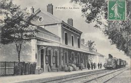 Nyons (Drôme) - La Gare, Train Entrant En Gare En 1915 - Nyons