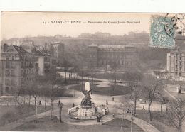 Cp , 42 , SAINT-ÉTIENNE , Panorama Du Cours Jovin-Bouchard - Saint Etienne