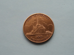 NOSSEGEM ( Sint Lambertus ) 100 NOSCOEMENEER : Postzegelclub - 1982 ( Bronskleur - Details, Zie Foto ) - Gemeindemünzmarken