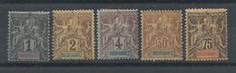 DIEGO SUAREZ  YVERT  38/40,   46,49  MH  * - Unused Stamps