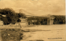 ANGLESEY - MENAI SUSPENSION BRIDGE 1912 Ang85 - Anglesey