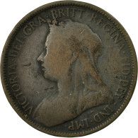 Monnaie, Grande-Bretagne, Victoria, 1/2 Penny, 1898, TB, Bronze, KM:789 - C. 1/2 Penny