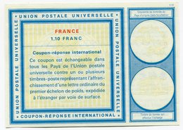 FRANCE COUPON- REPONSE INTERNATIONAL NEUF DE 1,10 FRANC - Buoni Risposte