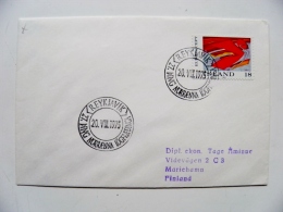 Cover From Iceland 1975 Reykjavik Europa Cept - Lettres & Documents