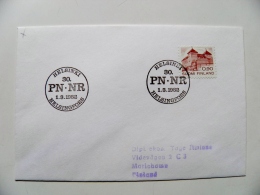 Cover From Finland 1982 Special Cancel Helsinki Helsingfors Castle - Cartas & Documentos