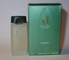 Lancôme : Ô Pour Homme : Eau De Toilette 7,ml, Parfait état - Miniaturen Flesjes Heer (met Doos)