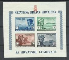 CROACIA  YVERT  H/B 4   MNH  ** - Poste Aérienne