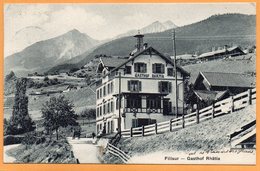 Filisur Gasthof Rhatia Switzerland 1912 Postcard - GR Grisons