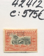 CONGO BELGE Surcharge N° 37 Locale 7 * Avec Charnière   Cote 575 € En 2019 - Unused Stamps