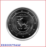 LETLAND - 2 € COM. 2018 UNC - ZEMGALE - Lettonie