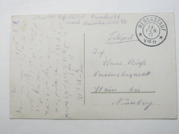 1917 , REGENSTAUF, Klarer Stempel Auf Karte - Feldpost (portvrij)