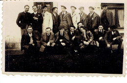 Photo De Groupe De Copains Du Pays Basque, Années 1940 Format 6/8 - Krieg, Militär