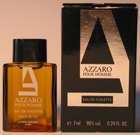 AZZARO : Pour Homme, Eau De Toilette 7 Ml, Parfait état - Miniatures Hommes (avec Boite)