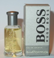 Hugo BOSS : BOSS, Eau De Toilette 5 Ml, Version 1998, Parfait état - Miniaturen Flesjes Heer (met Doos)