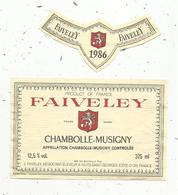 étiquette De Vin  , Bourgogne, CHAMBOLLE - MUSIGNY , Faiveley ,Nuits St Georges , Côte D'or,  375ml - Bourgogne