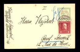AUSTRIA - Military Postal Stationery Sent From Beograd (K.u.K.  ETAPPENPOSTAMT BELGRADE) / 2 Scans - Sonstige & Ohne Zuordnung