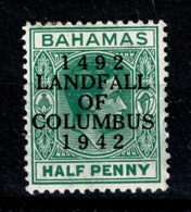 Ref 1236 - 1942 Bahamas 1/2d Landfall "Elongated E" Variety Mint Stamp SG 162a - Cat £75+ - 1859-1963 Colonie Britannique