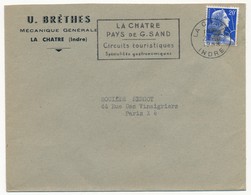 Enveloppe En-tête - U. BRETHES Mécanique Générale LA CHATRE (Indre) - OMEC La Chatre, Pays De G.Sand 1958 - Advertising