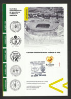 Portugal Football Nouveau Stade Sporting Brochure Avec Cachet Commemoratif 2003 Soccer New Stadium Event Postmark - Famous Clubs