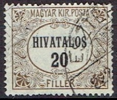 HUNGARY #  FROM 1921 MICHEL D2 - Officials