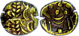 Britannia, Stater (5,93g). Av: Stilisierter Kopf Nach Rechts. Rev: Stilisiertes Pferd Nach Rechts, Darüber Und Darunter  - Celtic