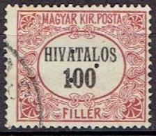 HUNGARY #  FROM 1921 MICHEL D4 - Dienstmarken