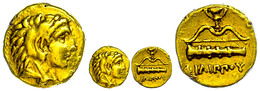 Pella, 1/4 Stater (2,12g), Gold, 359-336 V. Chr., Philipp II. Av: Herakleskopf Mit Löwenfell Nach Rechts. Rev: Keule, Bo - Andere & Zonder Classificatie