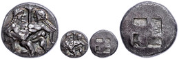 Thasos, Stater (9,02g), Ca. 500-450 V. Chr. Av: Satyr Nach Rechts, Raubt Eine Nymphe. Rev: Quadratum Incusum. Hohes Reli - Other & Unclassified