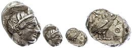 Athen, Tetradrachme (17,23g), Ca. 421-415 V. Chr., Av: Athenekopf Mit Attischem Helm Nach Rechts, Rev: Eule Nach Rechts, - Sonstige & Ohne Zuordnung