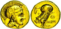 Athen, Imitation Eines Goldstaters (8,60g). Av: Athenakopf Mit Attischem Helm Nach Rechts. Rev: Eule Nach Rechts, Dahint - Other & Unclassified