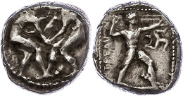 Aspendos, Stater (10,85g), Ca. 4./3. Jhd V. Chr. Av: Zwei Ringer. Rev: Schleuderer Nach Rechts, Rechts Triskele, Links S - Andere & Zonder Classificatie