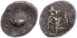 Mallos, AR-Stater (9,86g), 425-385 V. Chr., Av: Kniender, Geflügelter Jüngling Nach Rechts, Rev: Schwan Nach Links, Darü - Otros & Sin Clasificación