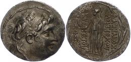 Antiochia Am Orontes, Tetradrachme (16,33g), Antiochos VII., 138-129 V. Chr. Av: Kopf Nach Rechts. Rev: Stehende Athena  - Altri & Non Classificati