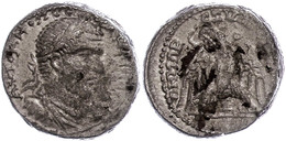 Byblus, Tetradrachme (16,65g), Macrinus, 217-218, Av: Büste Nach Rechts, Darum Umschrift, Rev: Adler Nach Links Blickend - Provincie