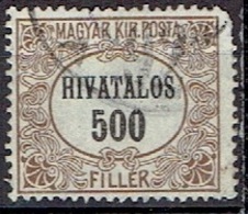 HUNGARY #  FROM 1921 MICHEL D7 - Service