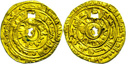 Fatimiden, Dinar (3,90g), Al-Mustansir, 427-487 AH (1036-1094), Wilkes 837, Zwei Löcher, Ss.  Ss - Islamiques