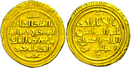 Ayyubiden, Dinar (7,29g), Al-Mansur Muhammad, 595-596 (1198-1200), Vgl. Kazan 646-648, Leichte Prägeschwäche, Ss.  Ss - Islamiques