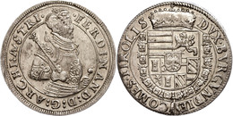 Taler, O.J. (1564-1595), Ferdinand II., Hall, Dav. 8097, Vz+. - Austria