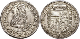 Taler, O.J. (1564-1595), Ferdinand II., Hall, Dav. 8097, Vz+. - Oostenrijk