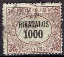 HUNGARY #  FROM 1921 MICHEL D8 - Servizio