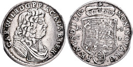 2/3 Taler, 1678, Karl Wilhelm, Dav. 202, Mann 252, Zahnende, Ss.  Ss - Sonstige & Ohne Zuordnung