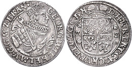 Ort (1/4 Taler), 1622, Georg Wilhelm, Slg. Marienburg 1421, Ss.  Ss - Autres & Non Classés